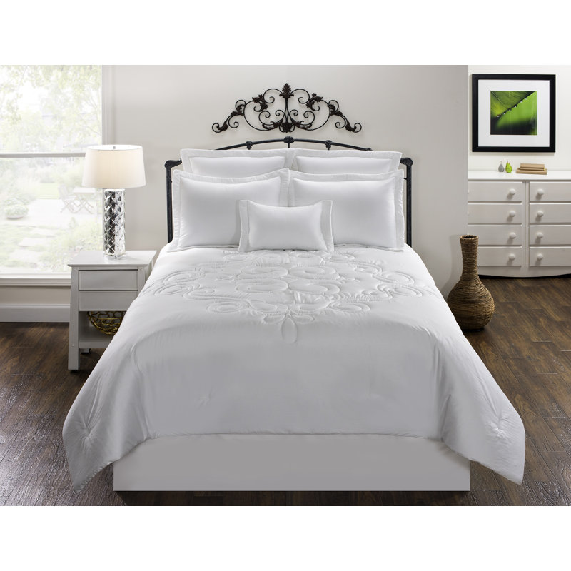 Jupe de lit Waldorf, Blanc, 21 po, Simple