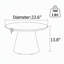 Table basse ronde imitation bois, petite table d'appoint en MDF avec pattes réglables, table de chevet stable pour salon et chambre.-1755495959-1755495955