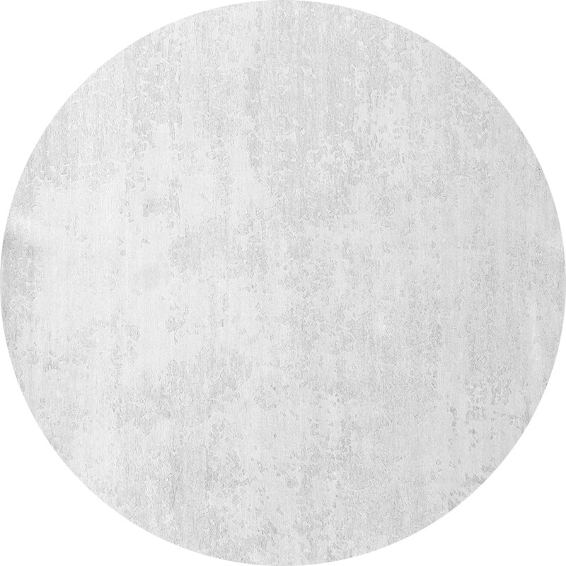 Tapis gris tissé à la machine Fallsburg, Rond 4 pi