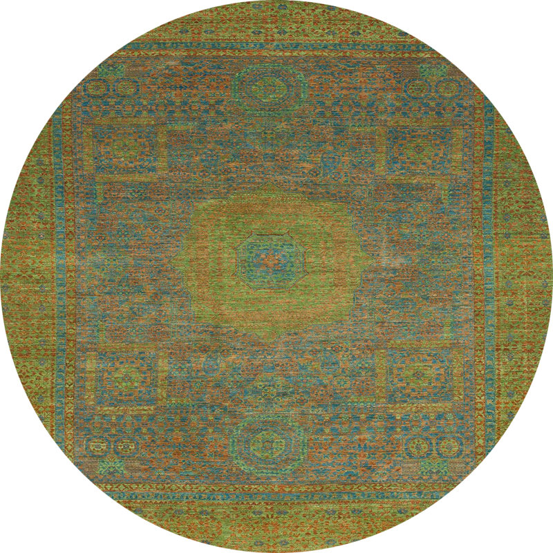Tapis abstrait moderne 1479, Rond 4 pi