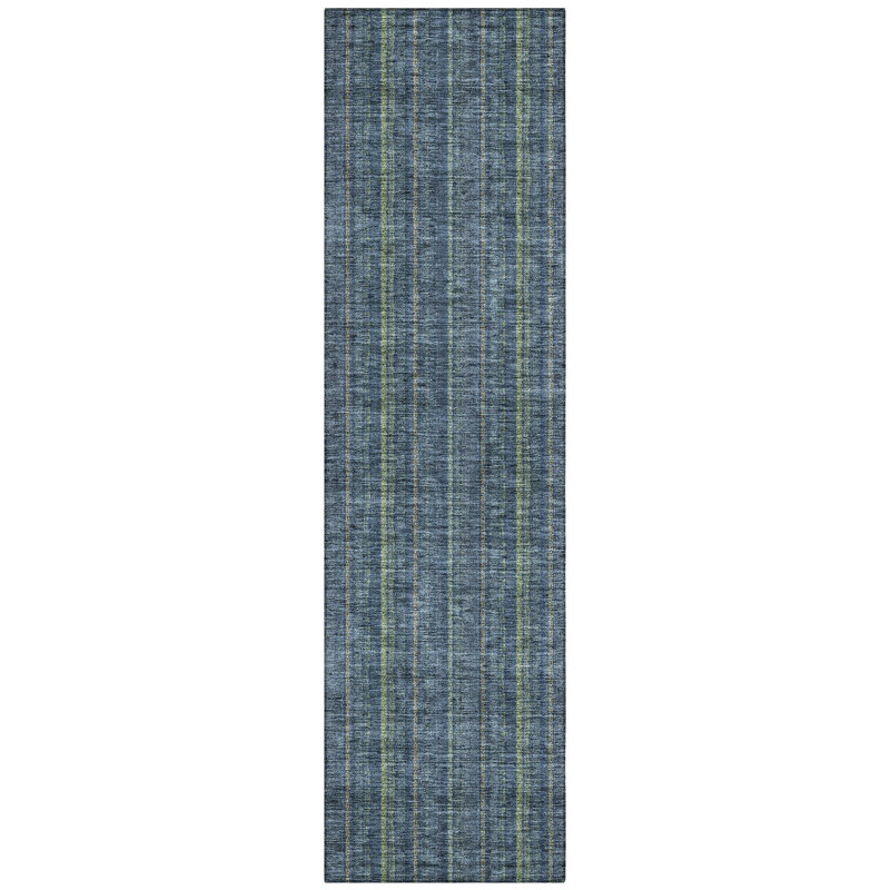 Chayden Washable Striped Indoor / Outdoor Rug, Runner 2'3" x 7'6"