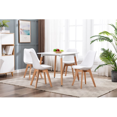 Solid Wood Base Dining Table