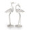 Bird Egret Metal Garden Statue