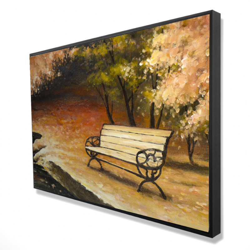 " Park Bench By Fall "