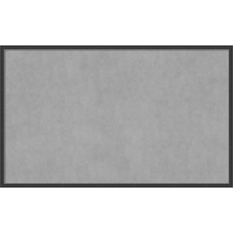 Élégant tableau magnétique à cadre étroit noir, 25" H x 41" W