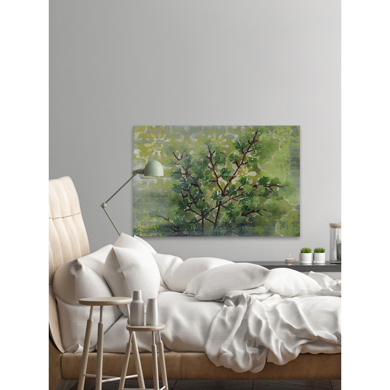 « green sensation i » par irena orlov, reproduction d’art sur toile tendue, H 12 po x l 18 po x P 1,5 po