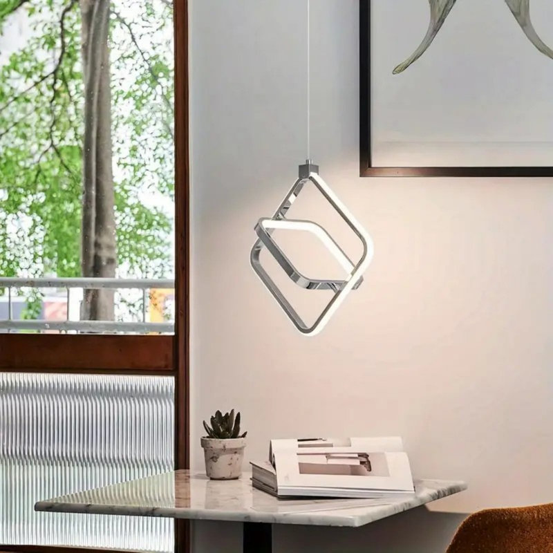 Luminaire suspendu moderne à lustre moderne à DEL à intensité variable 4000K 20W