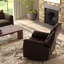 Fauteuil inclinable avec repose-pieds manuel Global Brown-117952485
