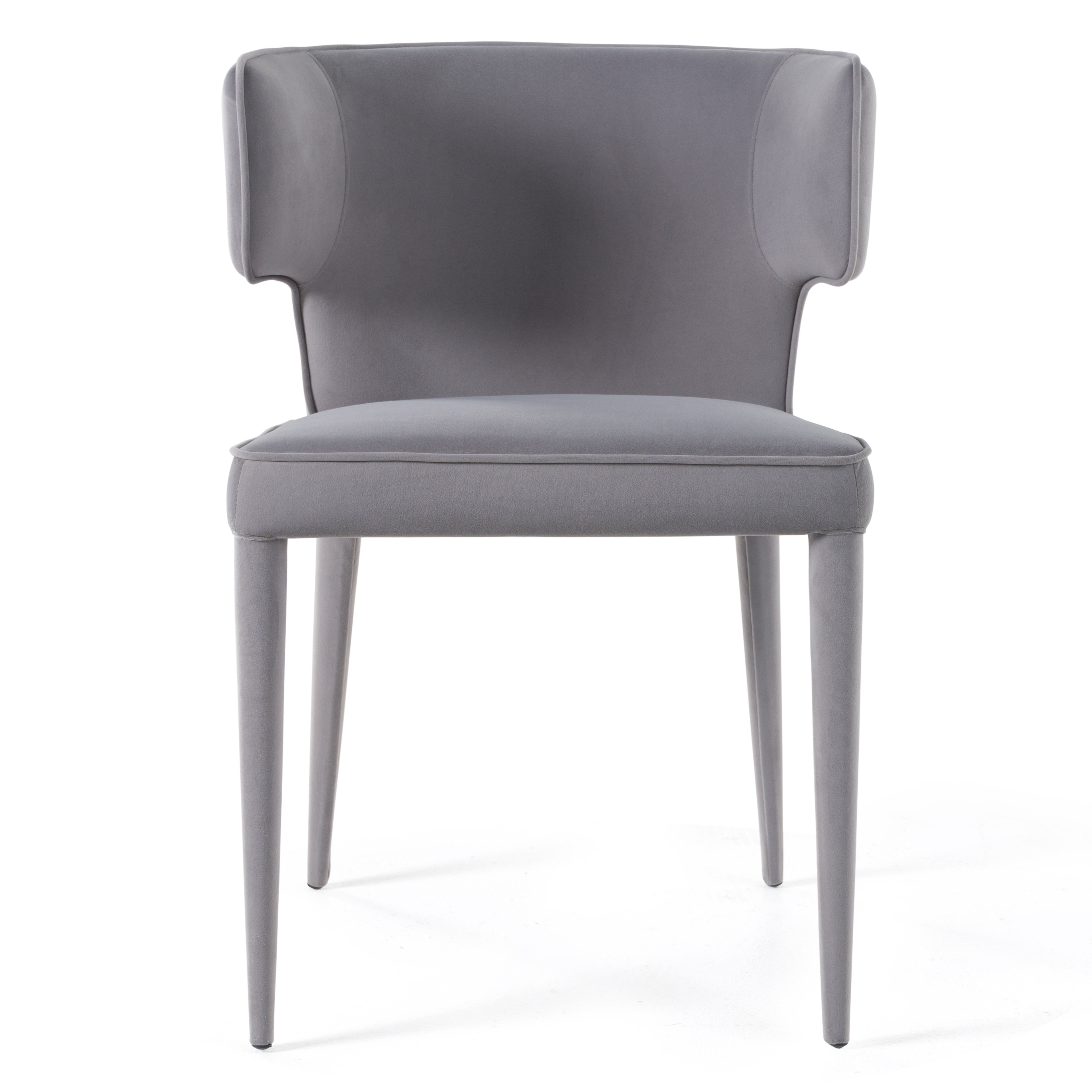 Oradell Velvet Upholstered Wingback Side Chair