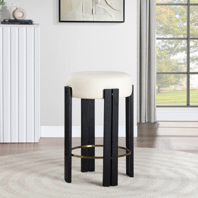 Rothi Vegan Leather Counter Stool by Latitude Run