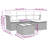  Garden Sofa Set Light Grey
