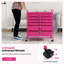 Chariot de rangement roulant 12 tiroirs avec 2 tiroirs en plastique rose vif