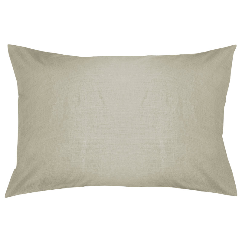 Soft Cotton Pillowcases with Enclosed Sleeve Design Breathable Pillow Case for Easy Removal, Standard, Natural Hemp