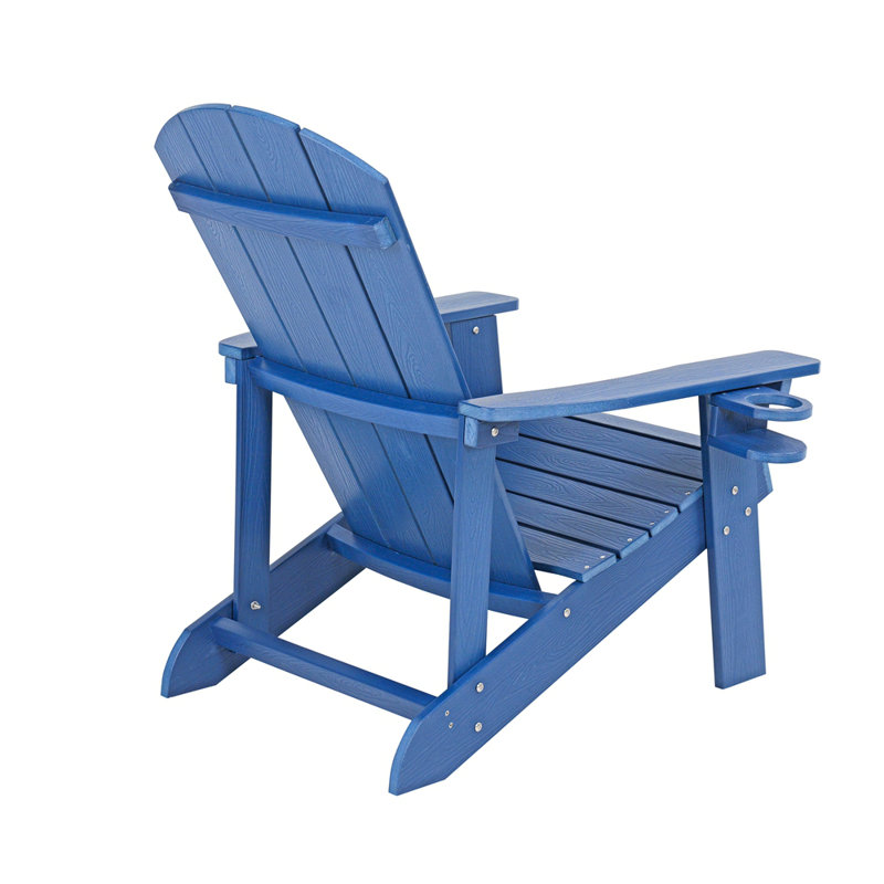 2-Piece All-Season Outdoor Lounge Chairs Perfect For Patio Chats & Garden Leisure Gatherings, Navy Blue
