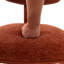 Chaises de salle à manger rembourrées en chenille orange moderne avec siège rembourré-819381085