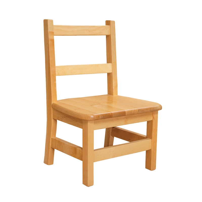 Hardwood Ladderback Chair-Carton of (2), 10.25" H