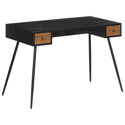 Padmini Solid Wood Top Metal Base Writing Desk
