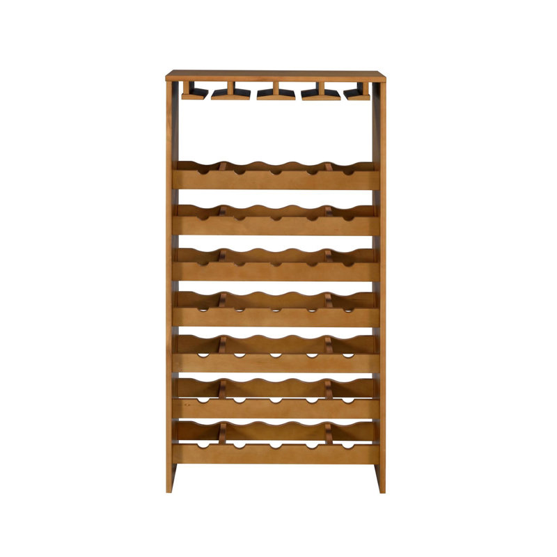 Hanzi Wine Cabinet, Oak Finish , Sideboard
