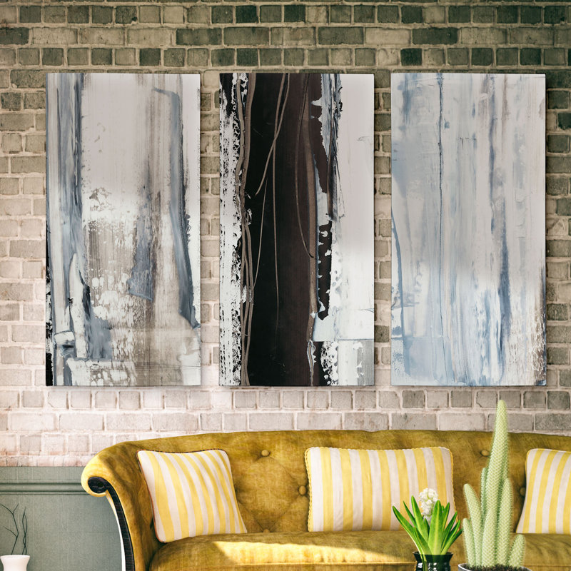 « icy horizon ii », impression à multiples images sur toile, H 24 po x l 36 po x P 1,5 po