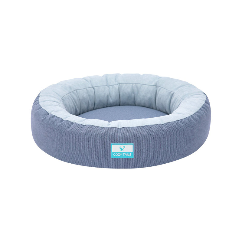 Canapé pour animaux Donut, H 7 po x l 32 po x P 30 po, Marine