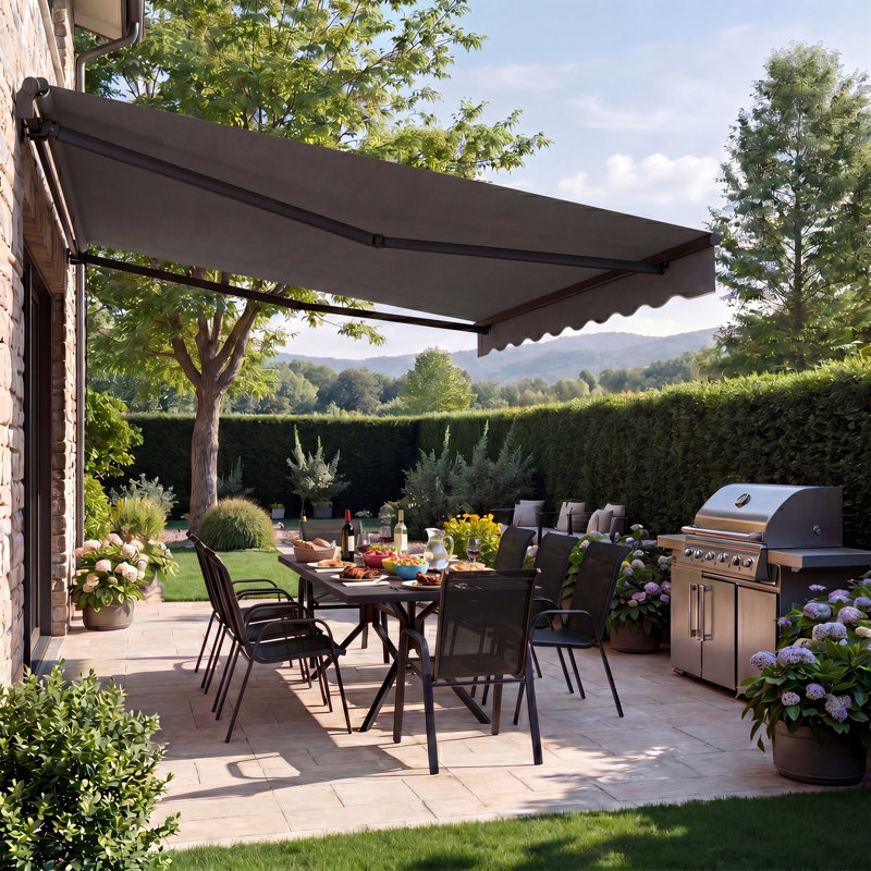 Stackable Outdoor Patio Dining Armchair, 8, Black