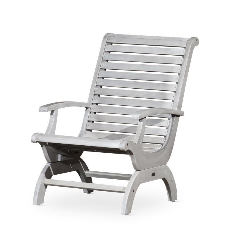 Lankheit Outdoor Lounge Chair, Silver Gray