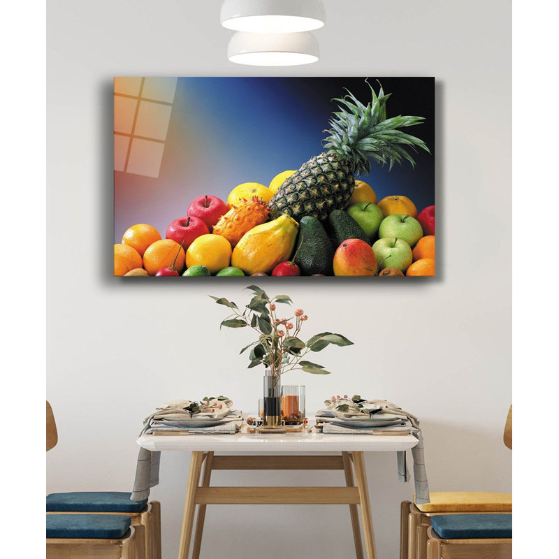 Élégante peinture décorative en verre trempé 18,1 po x 28,3 po | 100% verre trempé, épaisseur: 0,16 pouce | Superbe œuvre d'art pour la décoration intérieure, le salon et les espaces de bureau, durable et facile à nettoyer