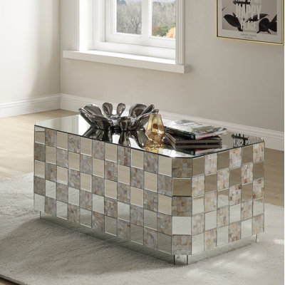 Albero Block Coffee Table in Mirrored