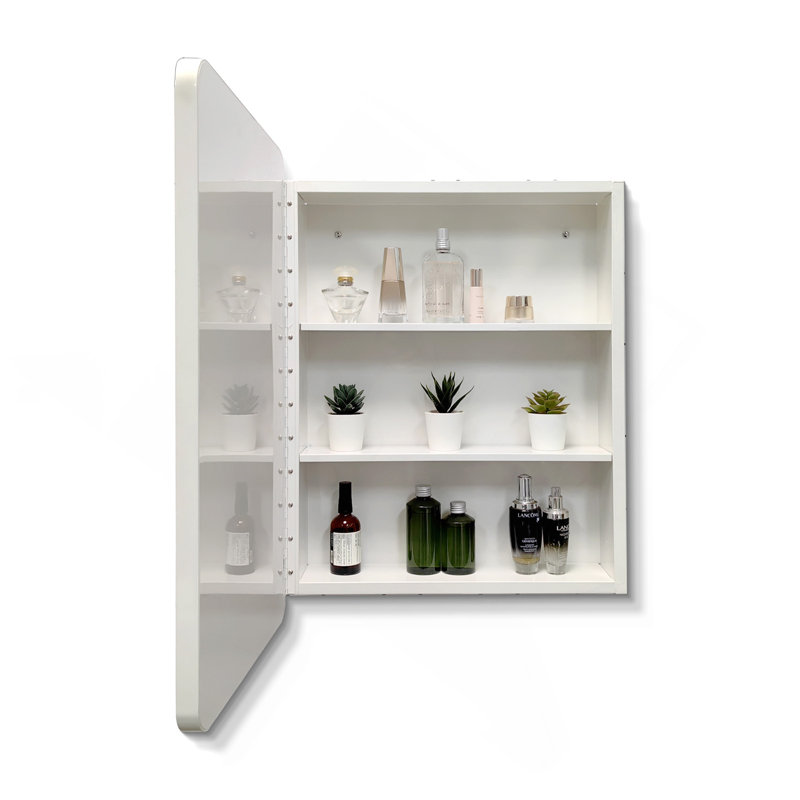 Armoire à pharmacie avec miroir et 3 tablettes fixes l 24 po x H 32 po Brucelyn