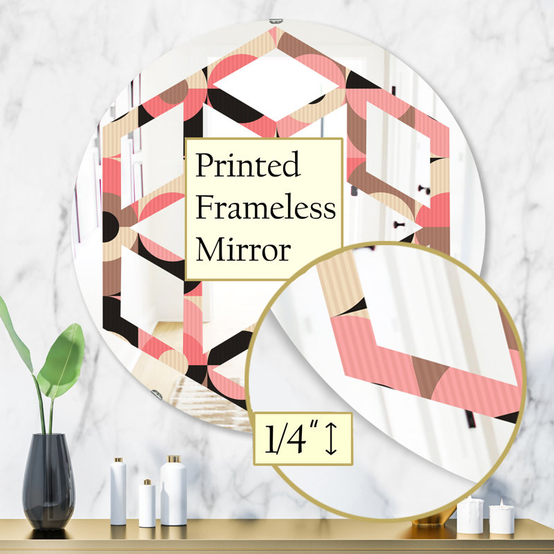 Miroir mural Eclectic, H 31,5 po x l po