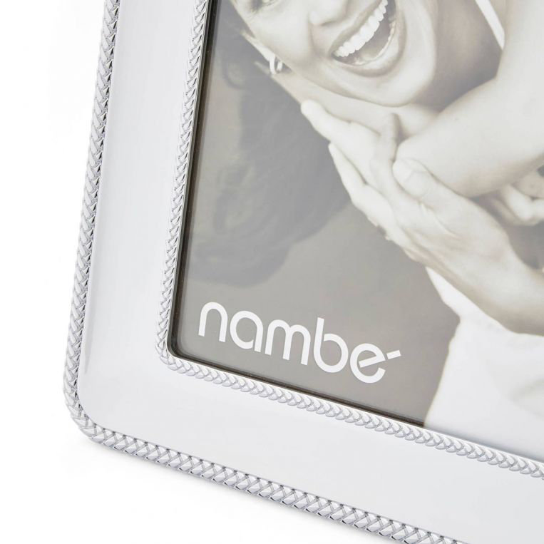 Cadre tressé Nambe, 8 po x 10 po