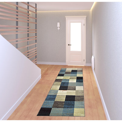 Dawnyelle Wool Patchwork Indoor Rug