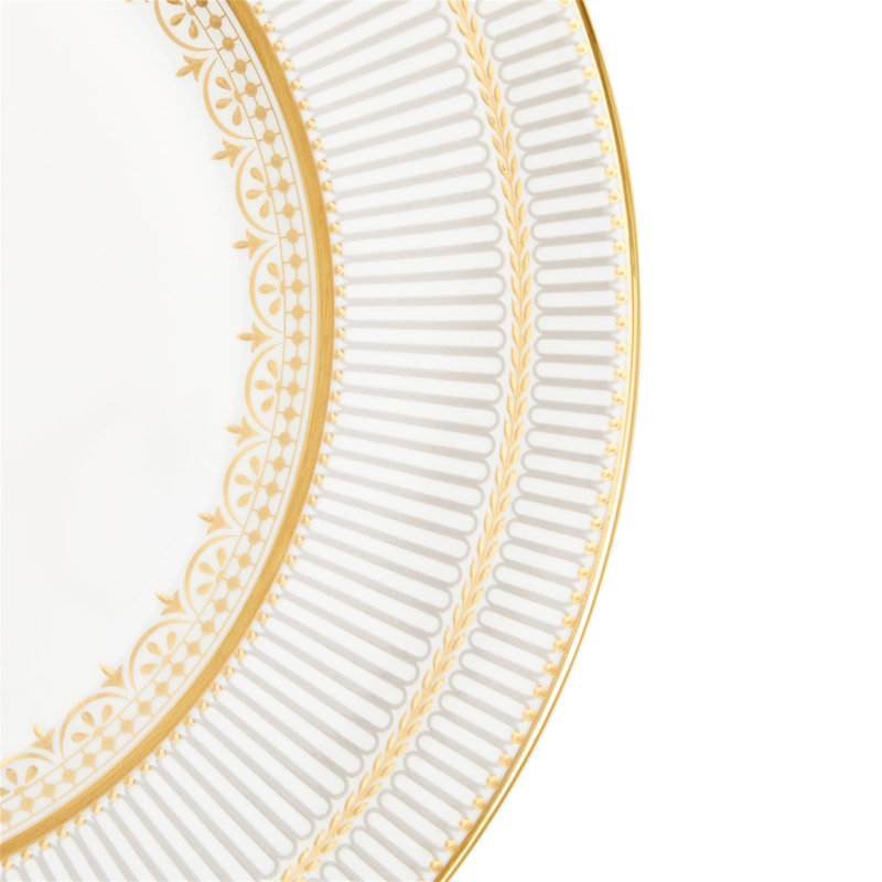 Wedgwood Anthemion Gray Plate 10.7In