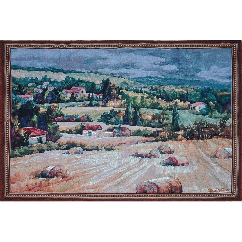 French Country Wall Art - Cotton French Countryside Wall Hanging