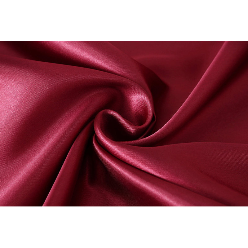 Taie d'oreiller en satin, Rouge