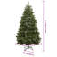 Artificial Christmas Tree with Stand Green PVC and Metal-584299011