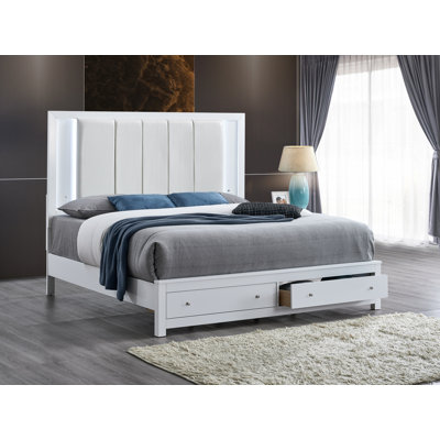 Lidio 64EB3B5CD969407B8A62ED05DE16501C Queen Bed , White