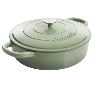Crock-pot 5 qt. Cast Iron Round Braiser with Lid