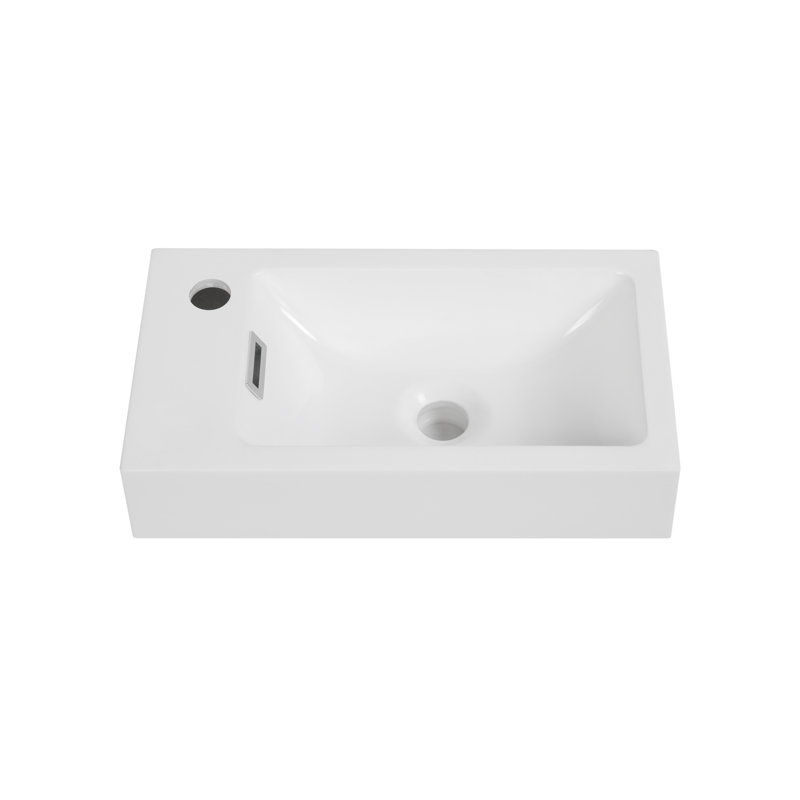 Plateau de meuble-lavabo 17,7 po, Gauche