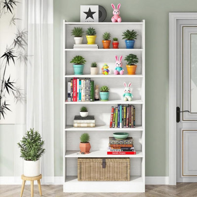 Bibliothèque de rangement avec portes et tablettes, organisateur pour la chambre à coucher du salon