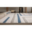 Tapis géométrique bleu / ivoire / gris Clarys-40096820