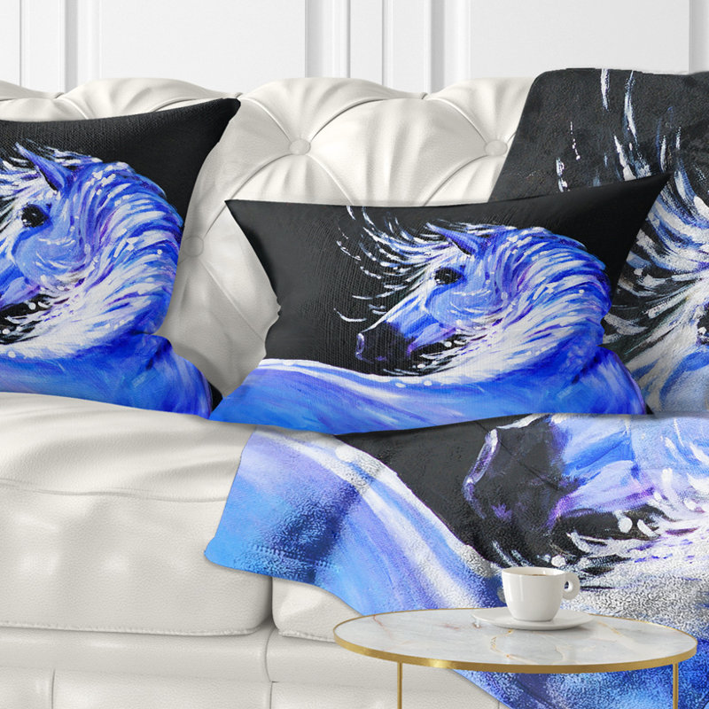  Coussin abstrait en acrylique