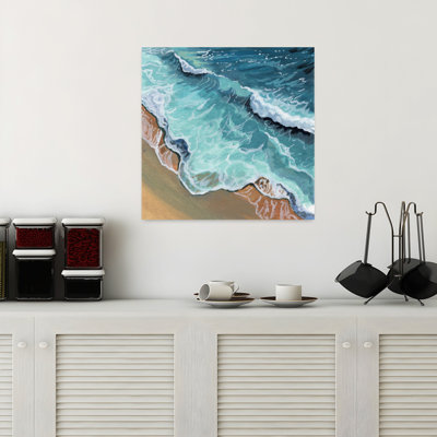 Contemporary Art Coastal Art by Kate Jarvik Birch - Wrapped Canvas Print