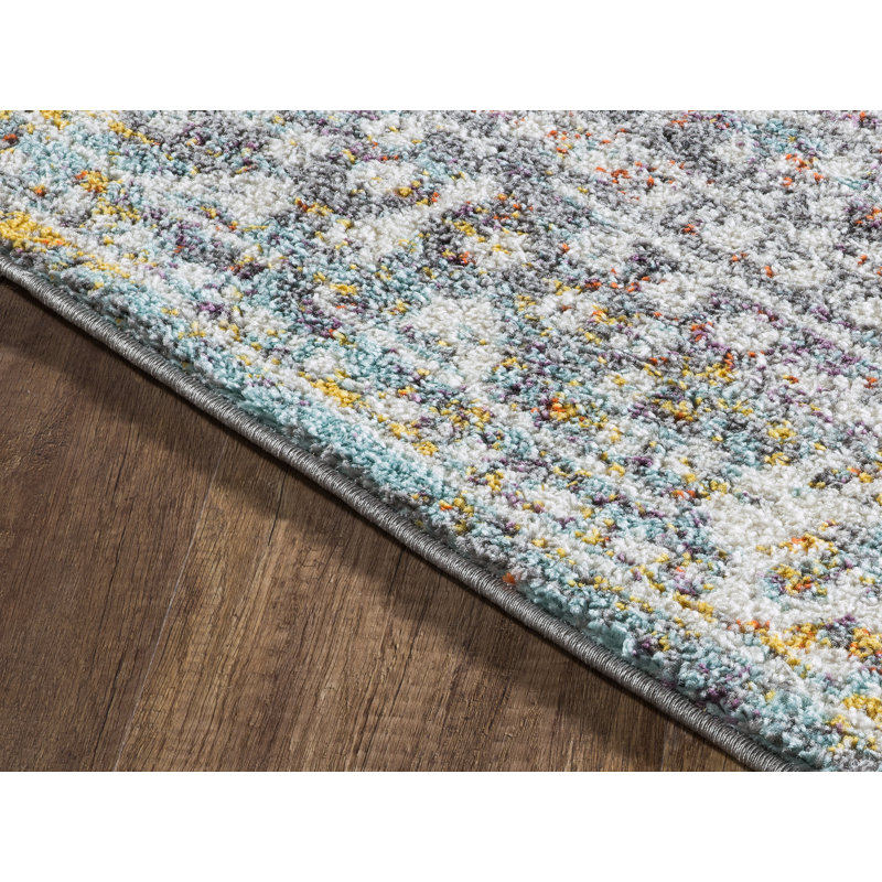 Tapis oriental gris Euleta, Rectangle 5 pi x 7 pi