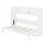Lit escamotable avec bureau, lumière DEL et station de charge USB