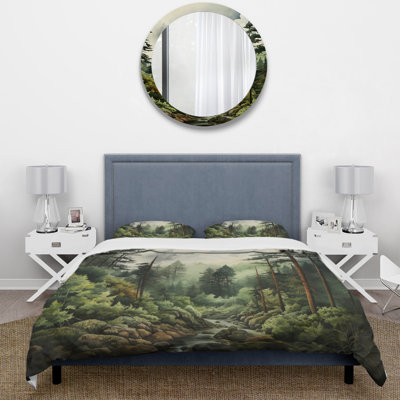 Pine Tree Forest - Landscapes Duvet Cover Set