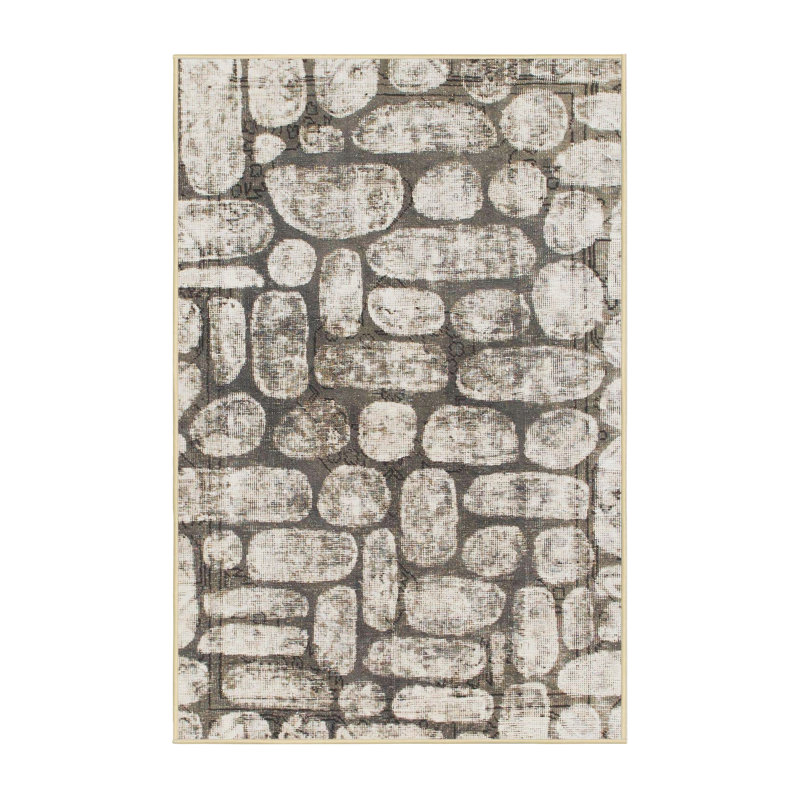 Abstract Indoor Rug, Rectangle 8' x 10'