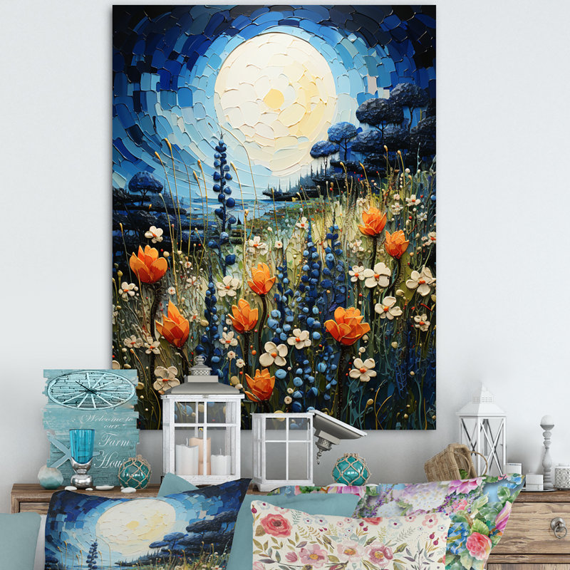«Blue Bonnets Texan Blues II», reproduction sur toile, H 20 po x l 12 po x P 1 po, Toile tendue