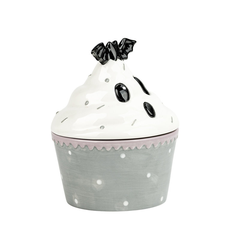 Boîte de 10 petits gâteaux Bat Stake, Gris