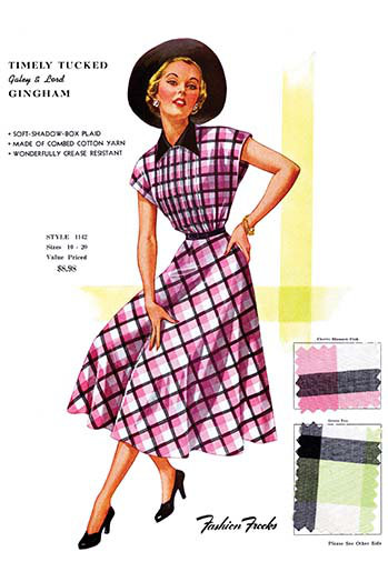 "" à la mode à ranger "vichy" par mode frocks, impression